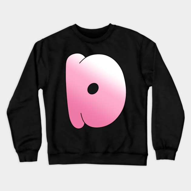 Pink Letter D Crewneck Sweatshirt by JennaBunnies